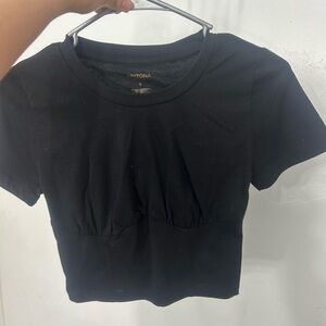Aritzia Black Crop Top